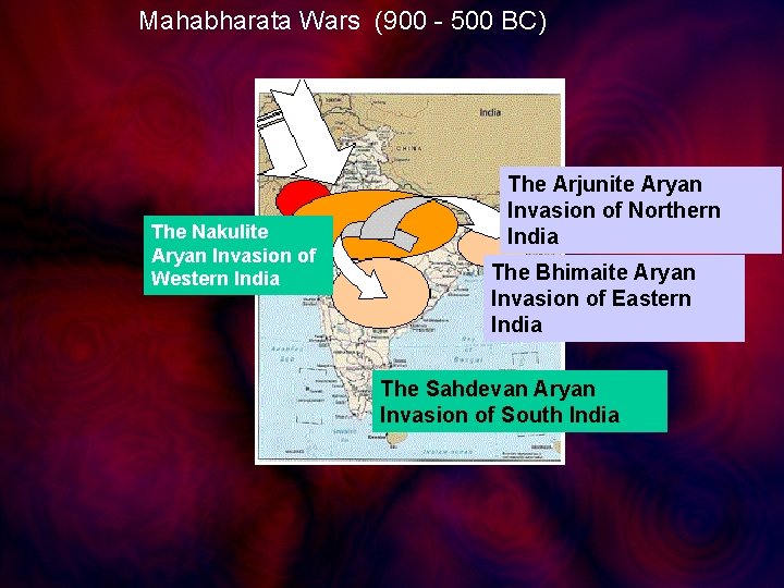 Mahabharata Wars (900 - 500 BC) The Nakulite Aryan Invasion of Western India The