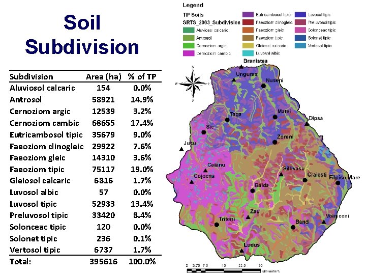 Soil Subdivision Area (ha) % of TP Aluviosol calcaric 154 0. 0% Antrosol 58921