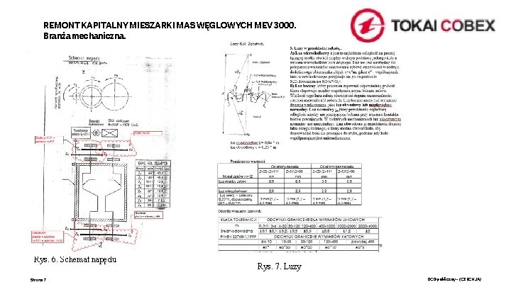 REMONT KAPITALNY MIESZARKI MAS WĘGLOWYCH MEV 3000. Branża mechaniczna. Rys. 6. Schemat napędu Strona