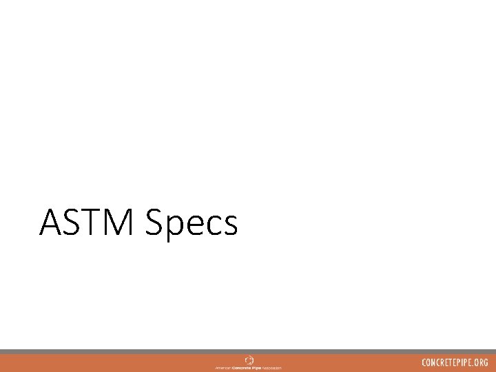 ASTM Specs 