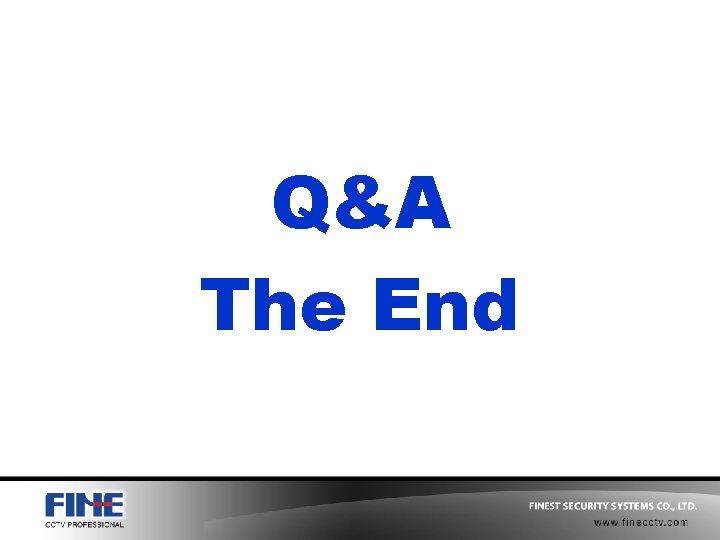 Q&A The End 