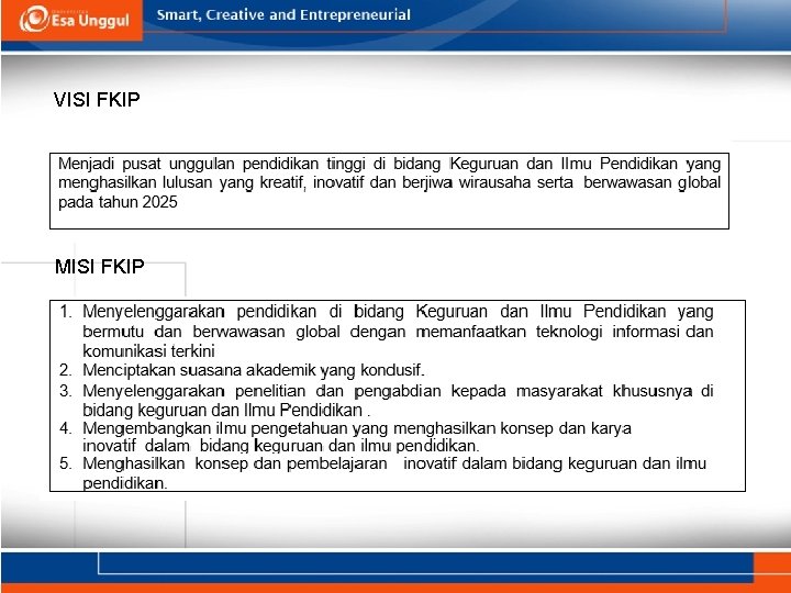 VISI FKIP MISI FKIP VISI FKIP MISI FKIP