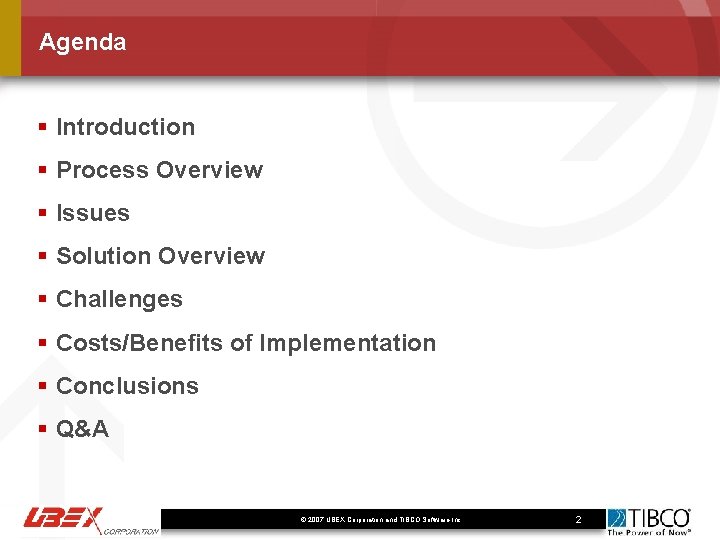 Agenda § Introduction § Process Overview § Issues § Solution Overview § Challenges §