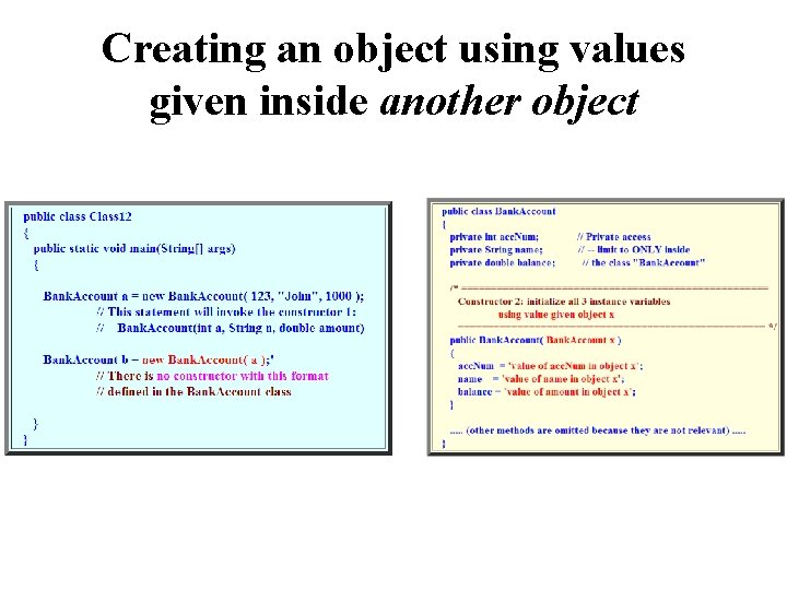 Creating an object using values given inside another object Creating an object using values given inside another object