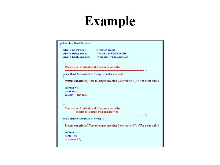 Example Example