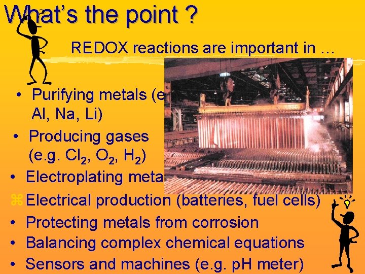 What’s the point ? REDOX reactions are important in … C 3 H 8