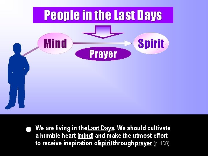 People in the Last Days Mind Prayer Spirit We are living in the Last