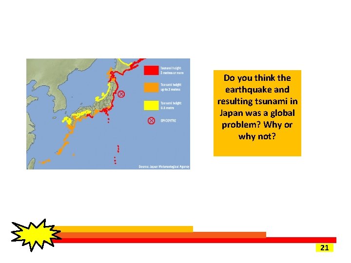 Do you think the earthquake and resulting tsunami in Japan was a global problem?