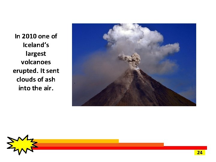 In 2010 one of Iceland’s largest volcanoes erupted. It sent clouds of ash into