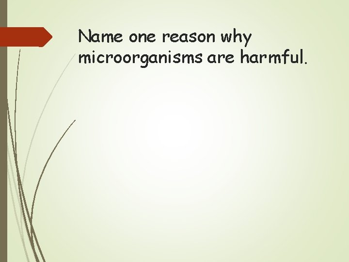 Name one reason why microorganisms are harmful. 