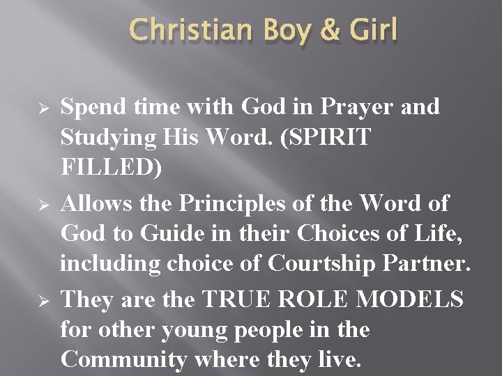 Christian Boy & Girl Ø Ø Ø Spend time with God in Prayer and