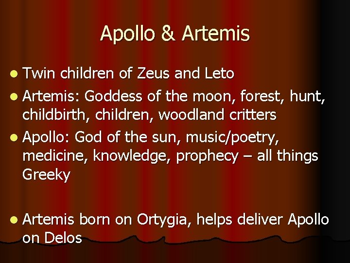 Apollo & Artemis l Twin children of Zeus and Leto l Artemis: Goddess of Apollo & Artemis l Twin children of Zeus and Leto l Artemis: Goddess of