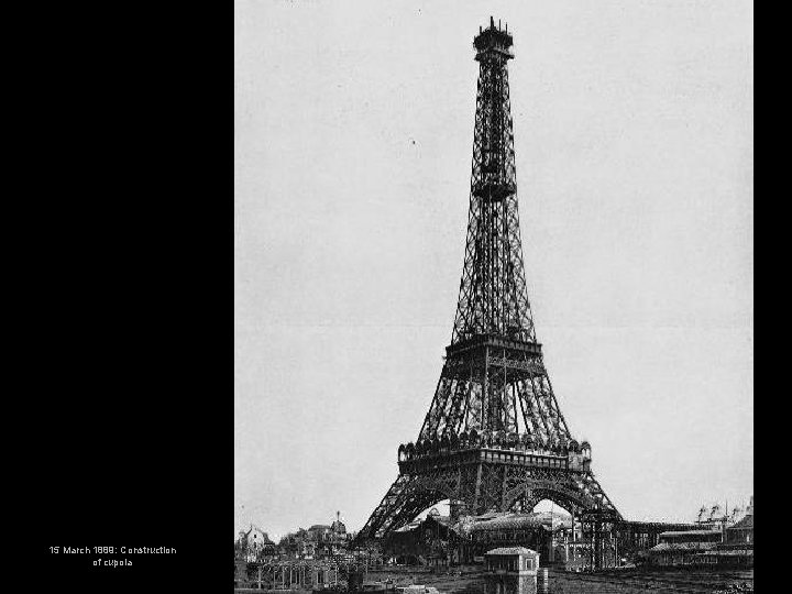 15 March 1889: Construction of cupola 