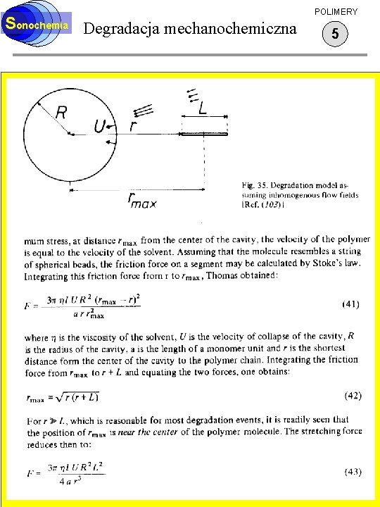 Sonochemia Degradacja mechanochemiczna POLIMERY 5 