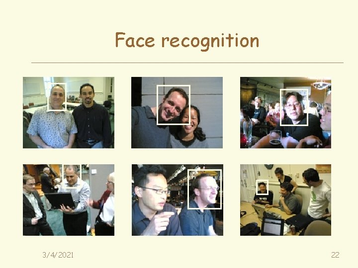 Face recognition 3/4/2021 22 