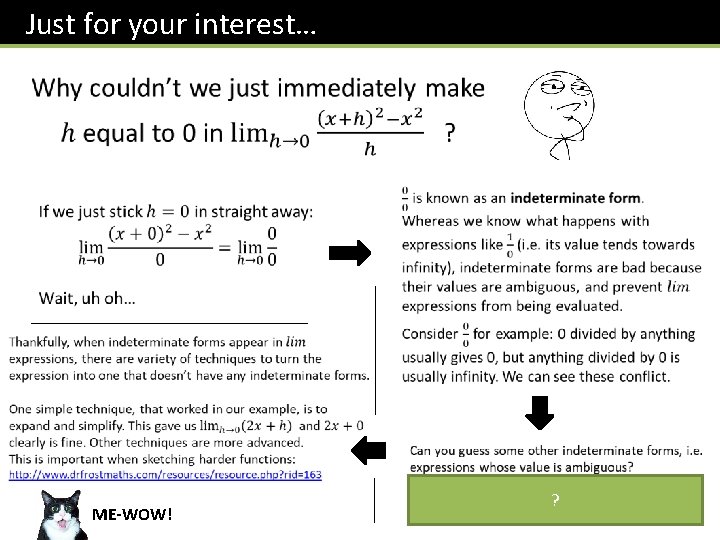 Just for your interest… ME-WOW! ? 