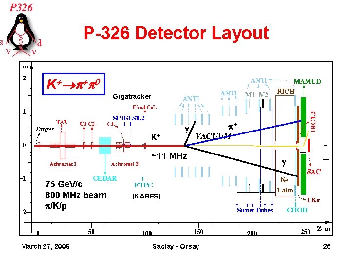 P-326 Detector Layout K+ p+p 0 Gigatracker K+ g ~11 MHz 75 Ge. V/c