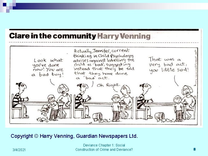 Copyright © Harry Venning, Guardian Newspapers Ltd. 3/4/2021 Deviance Chapter 1: Social Construction of