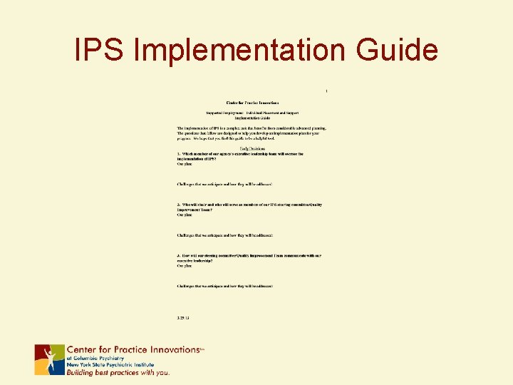 IPS Implementation Guide 