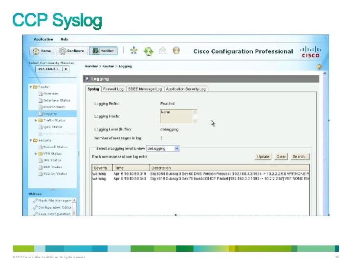 © 2012 Cisco and/or its affiliates. All rights reserved. 100 © 2012 Cisco and/or its affiliates. All rights reserved. 100