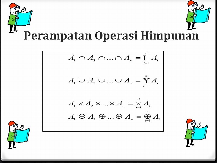 Perampatan Operasi Himpunan Perampatan Operasi Himpunan