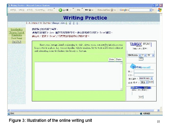 Figure 3: Illustration of the online writing unit 18 