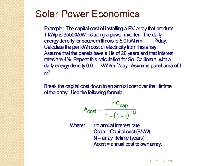 Solar Power Economics Lesson 25 332 a. pptx 10 