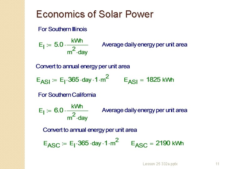 Economics of Solar Power Lesson 25 332 a. pptx 11 