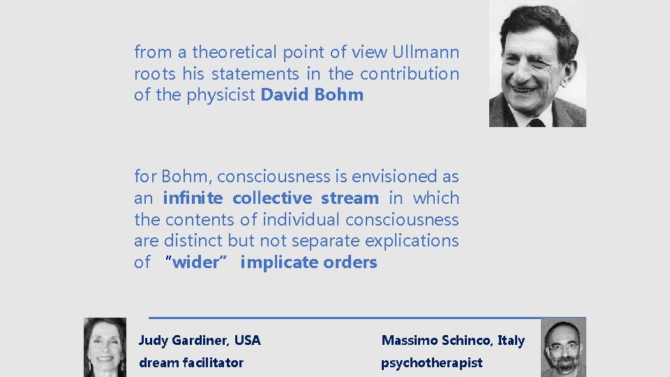from a theoretical point of view Ullmann roots his statements in the contribution of