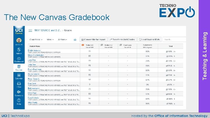 Teaching & Learning The New Canvas Gradebook 