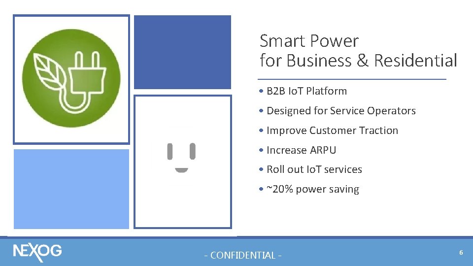 Smart Power for Business & Residential • B 2 B Io. T Platform •