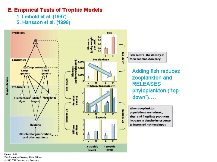 E. Empirical Tests of Trophic Models 1. Leibold et al. (1997) 2. Hansson et
