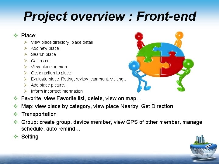 Project overview : Front-end v Place: Ø Ø Ø Ø Ø v v View Project overview : Front-end v Place: Ø Ø Ø Ø Ø v v View