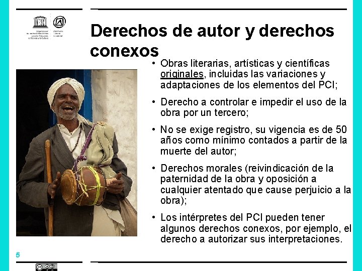 Derechos de autor y derechos conexos • Obras literarias, artísticas y científicas originales, incluidas