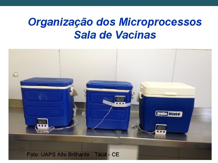 Organização dos Microprocessos Sala de Vacinas Foto: UAPS Alto Brilhante – Tauá - CE