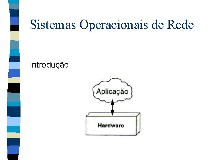 Sistemas Operacionais de Rede Introdução 