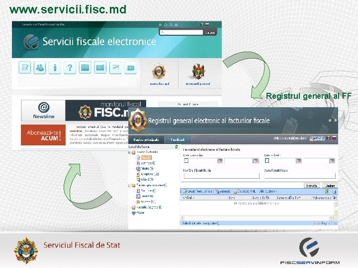 www. servicii. fisc. md Registrul general al FF 