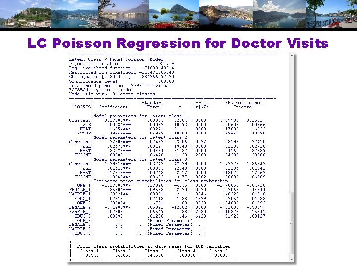 LC Poisson Regression for Doctor Visits 
