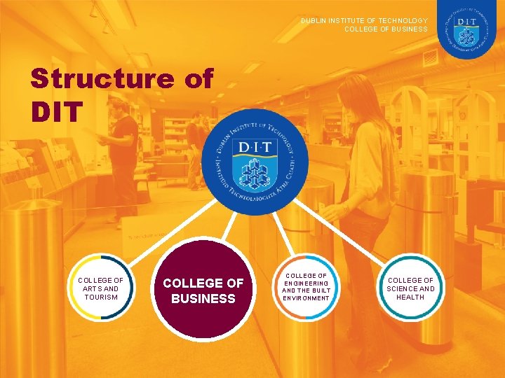 DUBLIN INSTITUTE OF TECHNOLOGY COLLEGE OF BUSINESS Structure of DIT COLLEGE OF ARTS AND
