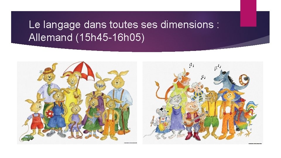 Le langage dans toutes ses dimensions : Allemand (15 h 45 -16 h 05)