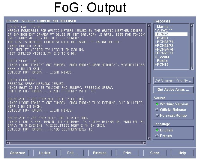 Fo. G: Output 