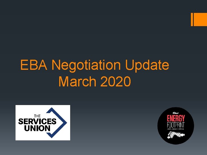 EBA Negotiation Update March 2020 