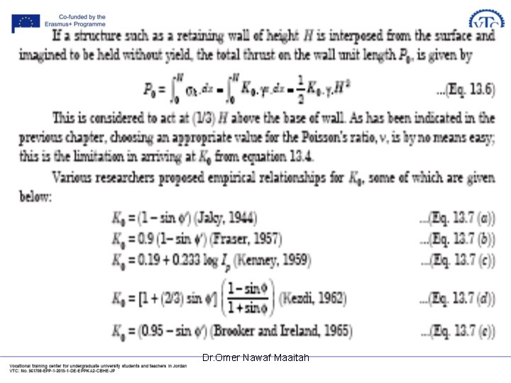 Dr. Omer Nawaf Maaitah Dr. Omer Nawaf Maaitah