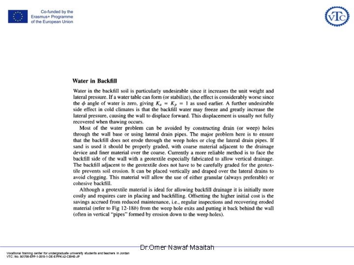 Dr. Omer Nawaf Maaitah Dr. Omer Nawaf Maaitah