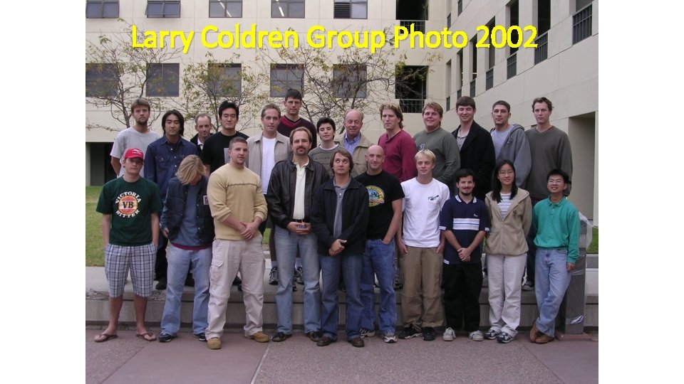 Larry Coldren Group Photo 2002 