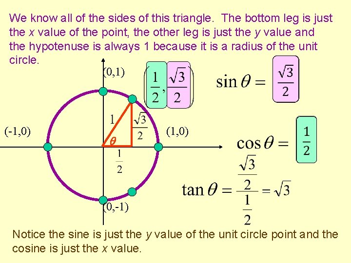 We know all of the sides of this triangle. The bottom leg is just