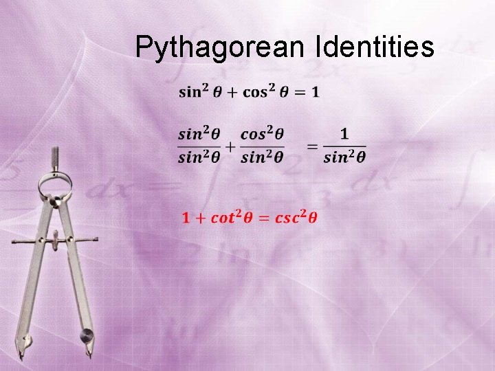 Pythagorean Identities 