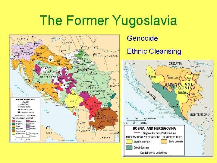 The Former Yugoslavia Genocide Ethnic Cleansing 