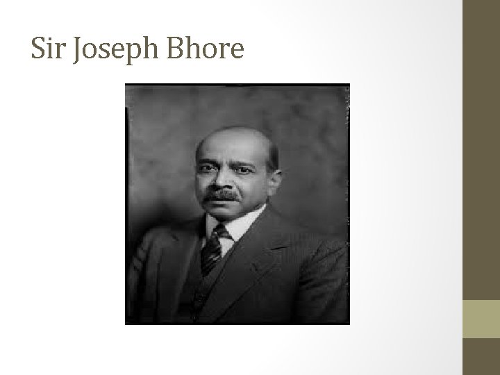 Sir Joseph Bhore 