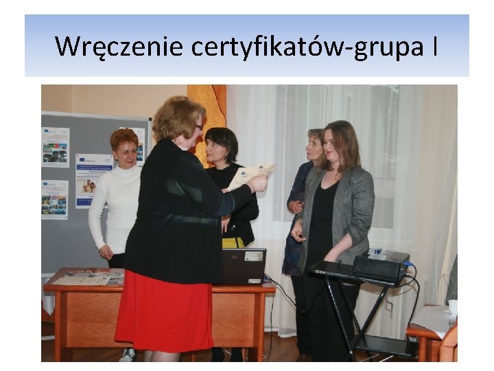 Wręczenie certyfikatów-grupa I 